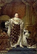 Portrait of Louis XVIII in his coronation robes antoine jean gros